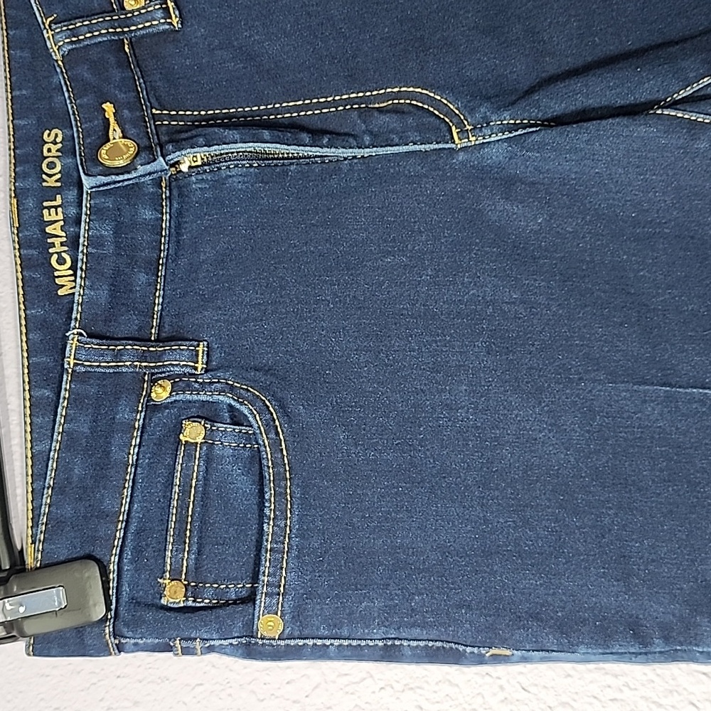 MICHAEL KORS Women's Selma FLARE Leg stretch Jeans Blue Size 6 - Picture 6 of 12